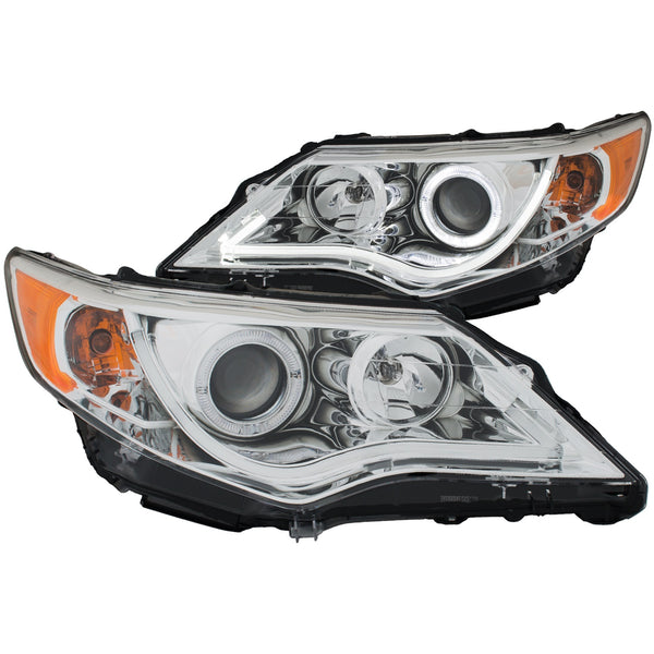 ANZO USA Projector Headlight Set w/Halo for 2012-2013 Toyota Camry - 121513 - (2013 2012)
