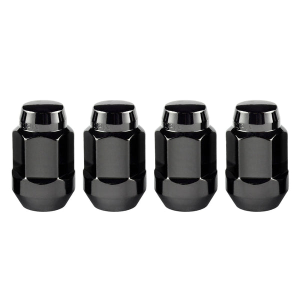 McGard M12 x 1.5 Black Bulge Cone Seat Style Lug Nuts- 3/4 Hex 1984-1985 Ford Escort GT Turbo - [1985 1984] - 64015