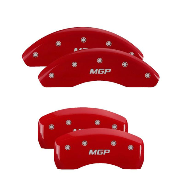 MGP Caliper Covers Front and Rear for 2019-2020 Toyota Avalon XSE with 18in Wheels - Red - 16238SMGPRD - (2020 2019)
