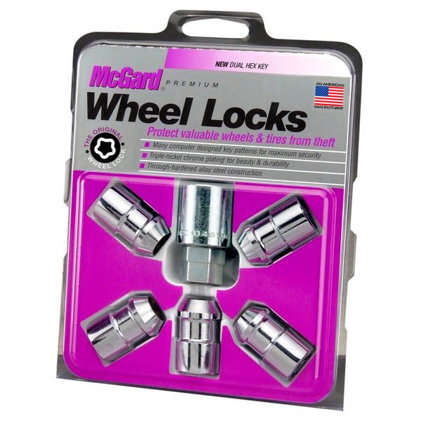 McGard Cone Seat Exposed Style Wheel Locks-Chrome-5 Lock Set 1992-1992 Ford Bronco XLT Nite - [1992] - 24538