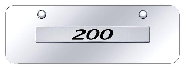 Chrysler Chrysler 200 Chrome on Chrome 3D Bar Mini License Plate - 200.N.CCM