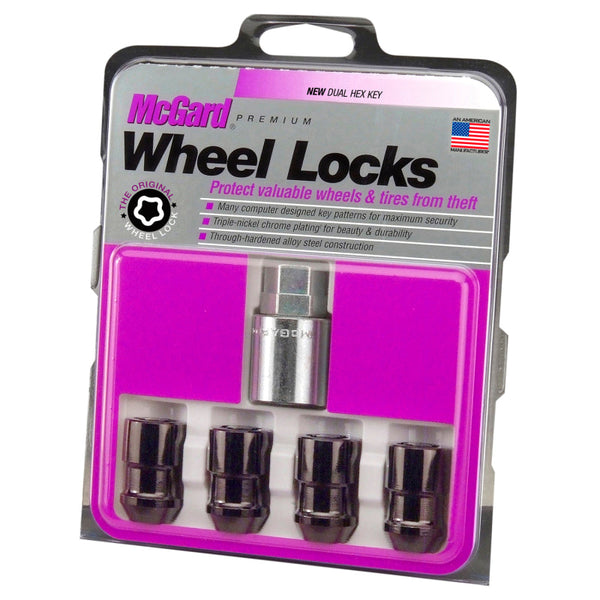 McGard Cone Seat Exposed Style Wheel Locks-M12x1.5, Black 1989-1998 Ford Taurus SHO - [1998 1997 1996 1995 1994 1993 1992 1991 1990 1989] - 24026