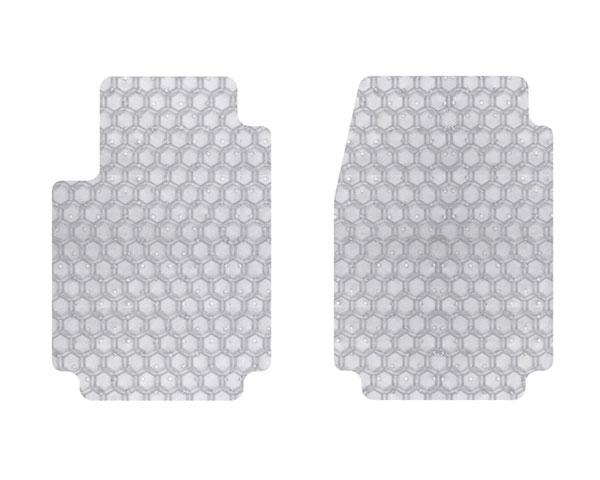 Intro-Tech Hexomat All Weather 2 Piece Front Floor Mat for 1976-1986 Jeep CJ-6 - JP-102 - (1986 1985 1984 1983 1982 1981 1980 1979 1978 1977 1976)