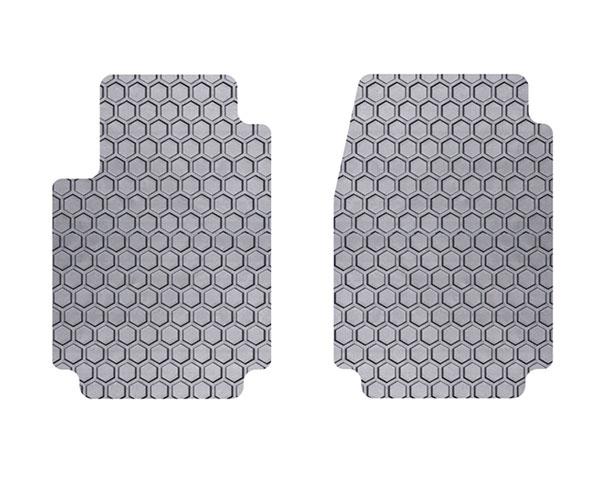 Intro-Tech Hexomat All Weather 2 Piece Front Floor Mat for 1961-1970 Jeep CJ-5 - JP-111F - (1970 1969 1968 1967 1966 1965 1964 1963 1962 1961)