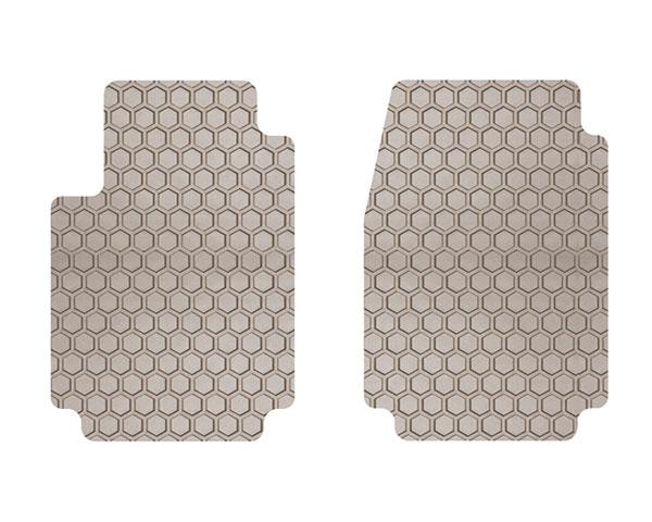 Intro-Tech Hexomat All Weather 2 Piece Front Floor Mat for 2009-2011 Toyota Tacoma [Double Cab] - TO-300F - (2011 2010 2009)