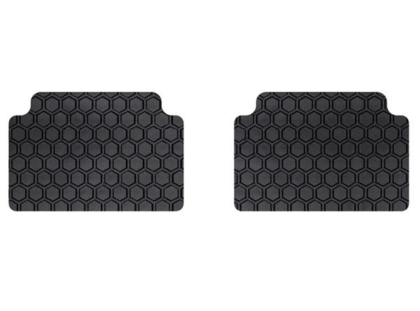 Intro-Tech Hexomat All Weather 2 Piece Rear Floor Mat for 1989-1992 Toyota Supra [Convertible] - TO-123R - (1992 1991 1990 1989)