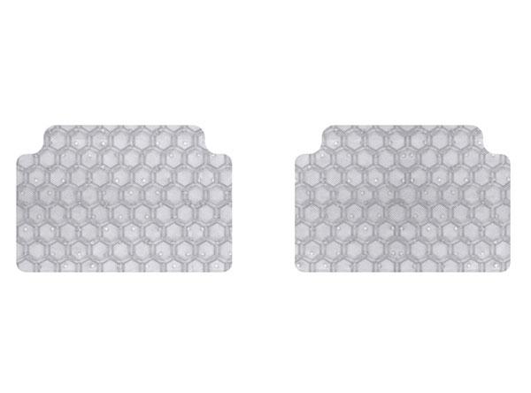 Intro-Tech Hexomat All Weather 2 Piece Rear Floor Mat for 2007-2012 Mercedes-Benz GL320, GL350, GL450, GL550 [3rd row] - MB-625 - (2012 2011 2010 2009 2008 2007)