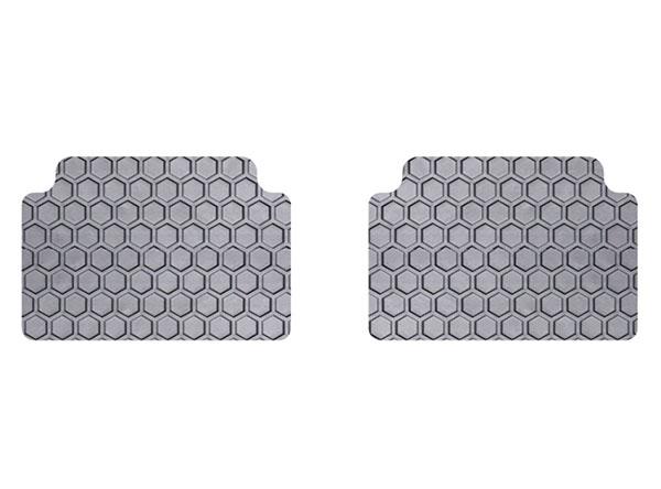 Intro-Tech Hexomat All Weather 2 Piece Rear Floor Mat for 2000-2007 Mercedes-Benz C230, C240, C280, C320, C350 [AWD] - MB-614R - (2007 2006 2005 2004 2003 2002 2001 2000)