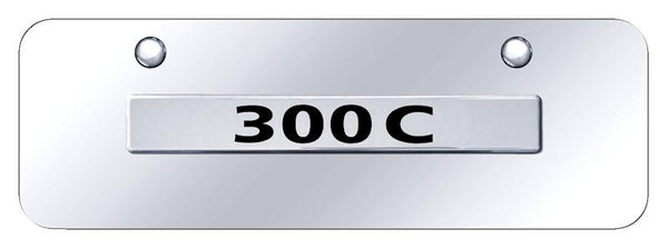 Chrysler 300C Chrome on Chrome 3D Bar Mini License Plate - 30C.N.CCM