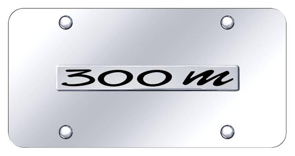 Chrysler 300m Chrome on Chrome 3D Bar License Plate - 30M.N.CC