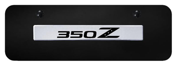 Nissan 350Z Chrome on Black 3D Bar Mini License Plate - 350.N.CBM