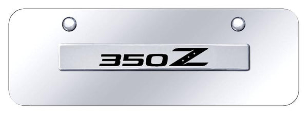 Nissan 350Z Chrome on Chrome 3D Bar Mini License Plate - 350.N.CCM