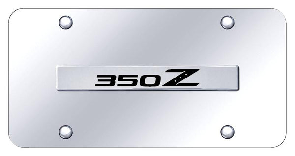 Nissan 350Z Chrome on Chrome 3D Bar License Plate - 350.N.CC