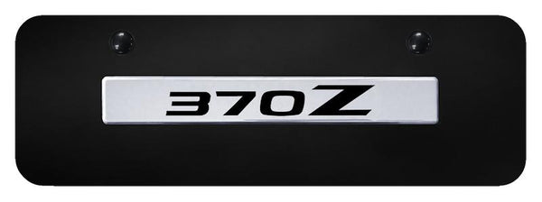 Nissan 370Z Chrome on Black 3D Bar Mini License Plate - 370.N.CBM