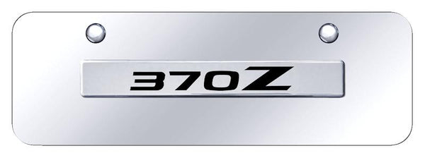 Nissan 370Z Chrome on Chrome 3D Bar Mini License Plate - 370.N.CCM