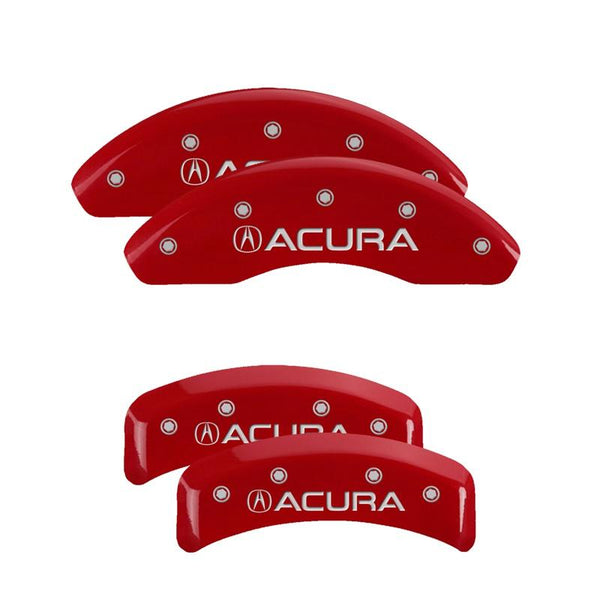 MGP Caliper Covers Front and Rear for 2002-2003 Acura TL Type-S with 17in Wheels - Red - 39002SACURD - (2003 2002)