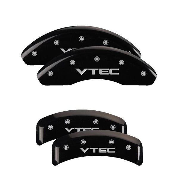 MGP Caliper Covers Front and Rear for 2001-2001 Acura CL Premium with 17in Wheels - Black - 39002SVTCBK - (2001)