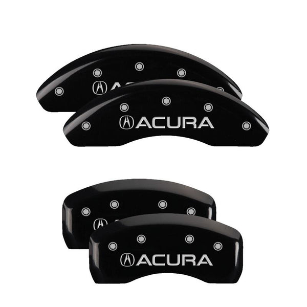 MGP Caliper Covers Front and Rear for 2002-2006 Acura RSX Base with 16in Wheels - Black - 39003SACUBK - (2006 2005 2004 2003 2002)