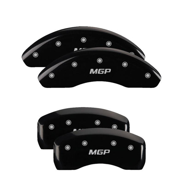 MGP Caliper Covers Front and Rear for 2002-2006 Acura RSX Base with 16in Wheels - Black - 39003SMGPBK - (2006 2005 2004 2003 2002)