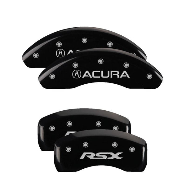 MGP Caliper Covers Front and Rear for 2002-2006 Acura RSX Base with 16in Wheels - Black - 39003SRSXBK - (2006 2005 2004 2003 2002)