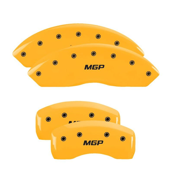 MGP Caliper Covers Front and Rear for 2002-2006 Acura RSX Type-S with 17in Wheels - Yellow - 39005SMGPYL - (2006 2005 2004 2003 2002)