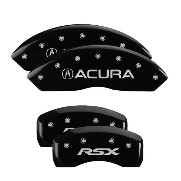 MGP Caliper Covers Front and Rear for 2002-2006 Acura RSX Type-S with 17in Wheels - Black - 39005SRSXBK - (2006 2005 2004 2003 2002)
