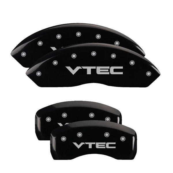 MGP Caliper Covers Front and Rear for 2002-2006 Acura RSX Type-S with 17in Wheels - Black - 39005SVTCBK - (2006 2005 2004 2003 2002)