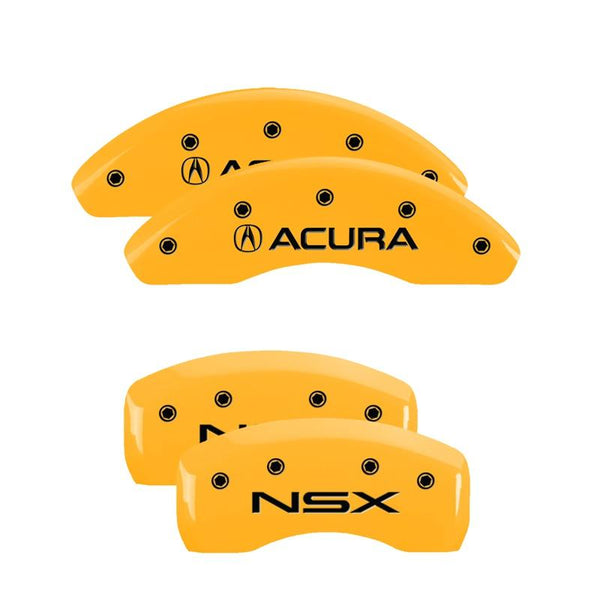 MGP Caliper Covers Front and Rear for 2002-2003 Acura NSX T with 18in Wheels - Yellow - 39008SNSXYL - (2003 2002)