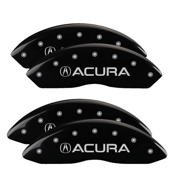 MGP Caliper Covers Front and Rear for 1999-2004 Acura RL Premium with 17in Wheels - Black - 39015SACUBK - (2004 2003 2002 2001 2000 1999)