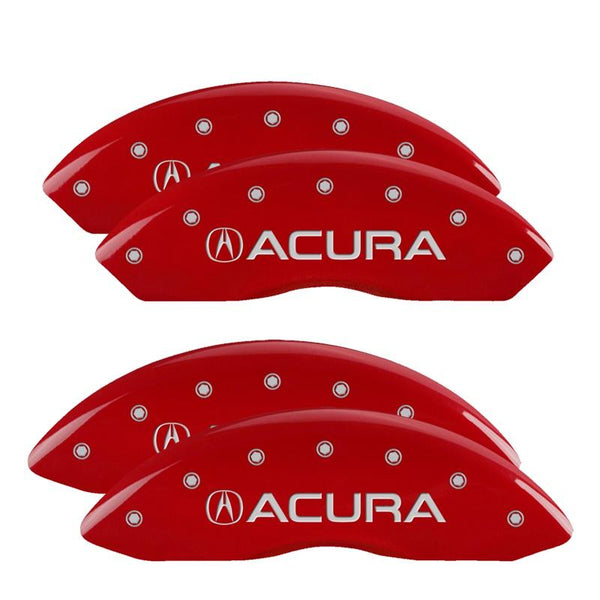 MGP Caliper Covers Front and Rear for 1999-2004 Acura RL Premium with 17in Wheels - Red - 39015SACURD - (2004 2003 2002 2001 2000 1999)