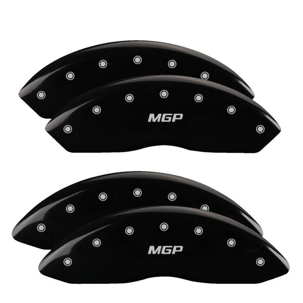 MGP Caliper Covers Front and Rear for 1999-2004 Acura RL Premium with 17in Wheels - Black - 39015SMGPBK - (2004 2003 2002 2001 2000 1999)