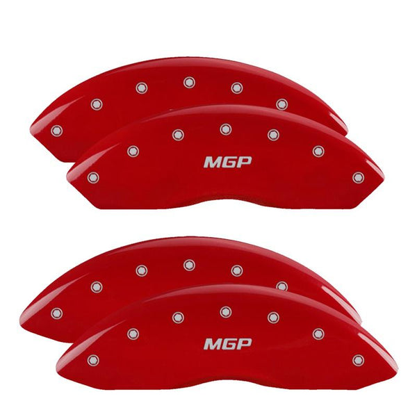 MGP Caliper Covers Front and Rear for 1999-2004 Acura RL Premium with 17in Wheels - Red - 39015SMGPRD - (2004 2003 2002 2001 2000 1999)