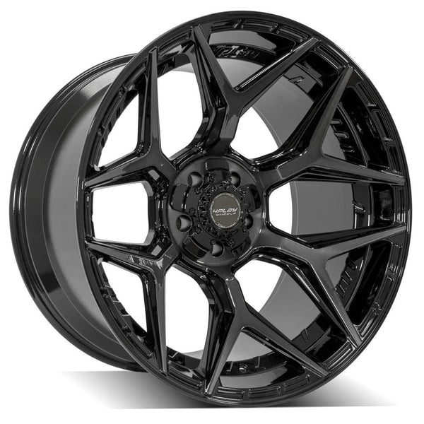 4PLAY 4P06 Gloss Black w/ Brushed Face & Tinted Clear Wheels for 2004-2023 Dodge Durango   [] - 22x12 -44 mm - 22"  - (2023 2022 2021 2020 2019 2018 2017 2016 2015 2014 2013 2012 2011 2010 2009 2008 2007 2006 2005 2004)