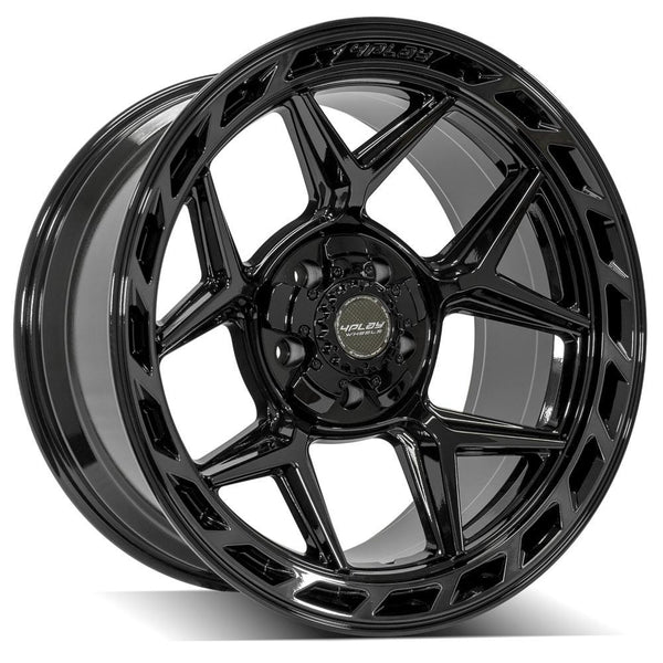 4PLAY 4P55 Gloss Black w/ Brushed Face & Tinted Clear Wheels for 1988-1998 Chevrolet C1500   [] - 20x10 -18 mm - 20"  - (1998 1997 1996 1995 1994 1993 1992 1991 1990 1989 1988)