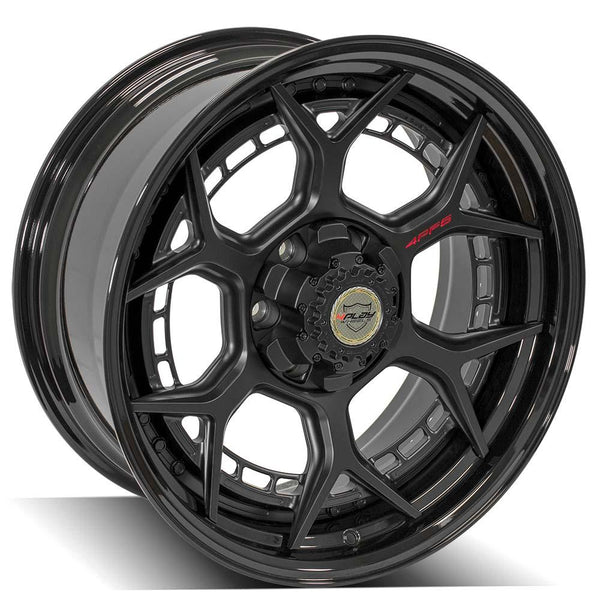 4PLAY 4PF6 Matte Black Center w/ Gloss Black Barrel Wheels for 2019-2022 RAM 1500 [] - 20x9 0 mm - 20"  - (2022 2021 2020 2019)