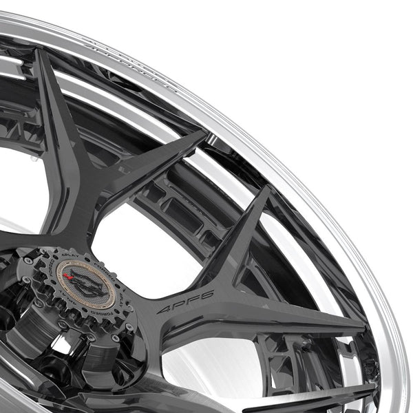 4PLAY 4PF6 Brushed w/ Tinted Clear Center & Polished Barrel Wheels for 1999-2023 Chevrolet Silverado 1500   [] - 22x10 -18 mm - 22"  - (2023 2022 2021 2020 2019 2018 2017 2016 2015 2014 2013 2012 2011 2010 2009 2008 2007 2006 2005)