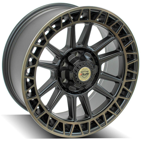 4PLAY 4PS12 Satin Machined w/ Bronze Wheels for 2022-2023 TOYOTA TUNDRA [] - 20x9 0 mm - 20"  - (2023 2022)