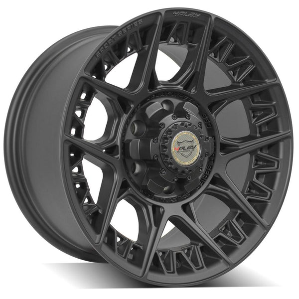 4PLAY 4PS50 Satin Black Wheel Wheels for 2019-2023 Ram Rebel 1500 6 Lug [] - 17x9 0 mm - 17"  - (2023 2022 2021 2020 2019)