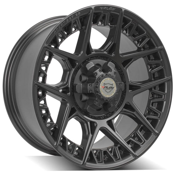 4PLAY 4PS50 Satin Black Wheel Wheels for 2006-2008 Lincoln Mark LT   [] - 18x9 0 mm - 18"  - (2008 2007 2006)