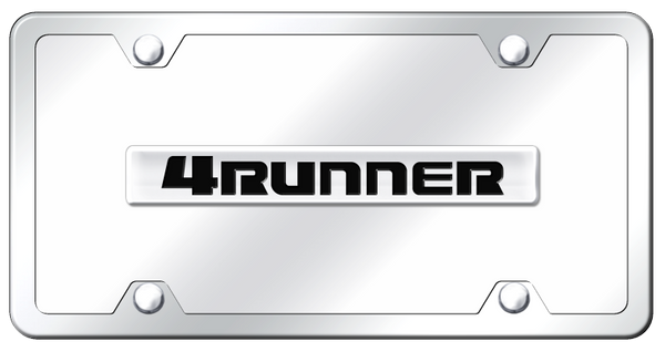 Toyota 4Runner Name Plate Kit - Chrome on Mirrored License Plate - 4RU.N.CCK