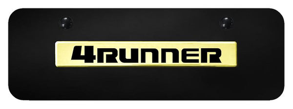 Toyota 4Runner Gold on Black 3D Bar Mini License Plate - 4RU.N.GBM