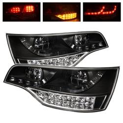 Spyder Auto LED Tail Lights - Black for 2007-2009 Audi Q7 - 5000279 - (2009 2008 2007)