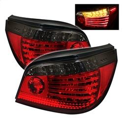 Spyder Auto LED Tail Lights - Red Smoke for 2004-2007 BMW 525i - 5000873 - (2007 2006 2005 2004)