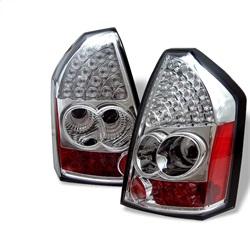 Spyder Auto LED Tail Lights - Chrome for 2005-2007 Chrysler 300 C SRT8 - 5000941 - (2007 2006 2005)