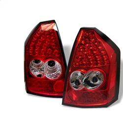 Spyder Auto LED Tail Lights - Red Clear for 2005-2007 Chrysler 300 C - 5000958 - (2007 2006 2005)