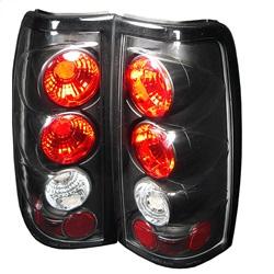 Spyder Auto Euro Style Tail Lights - Black for 2003-2004 Chevrolet Silverado 1500 LS Fleetside - 5001696 - (2004 2003)