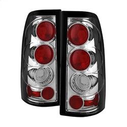 Spyder Auto Euro Style Tail Lights - Chrome for 2003-2004 Chevrolet Silverado 1500 WT Fleetside - 5001702 - (2004 2003)