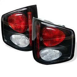 Spyder Auto Euro Style Tail Lights - Black for 1994-2004 Chevrolet S10 - 5001887 - (2004 2003 2002 2001 2000 1999 1998 1997 1996 1995 1994)