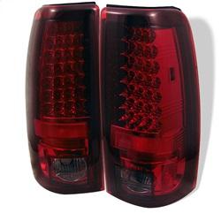 Spyder Auto LED Tail Lights - Red Smoke for 2003-2005 GMC Sierra 1500 Base Fleetside - 5002075 - (2005 2004 2003)