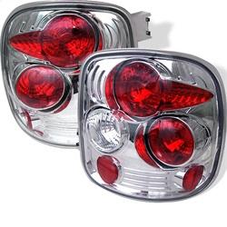 Spyder Auto Euro Style Tail Lights - Chrome for 2002-2004 Chevrolet Silverado 1500 Base Stepside - 5002112 - (2004 2003 2002)